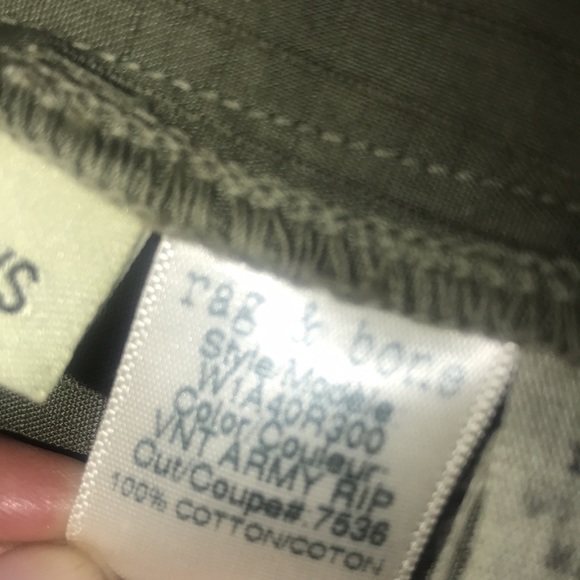 Rag and bone army green 3/4 button shirt/jacket women size XS BIN D - Picture 9 of 14